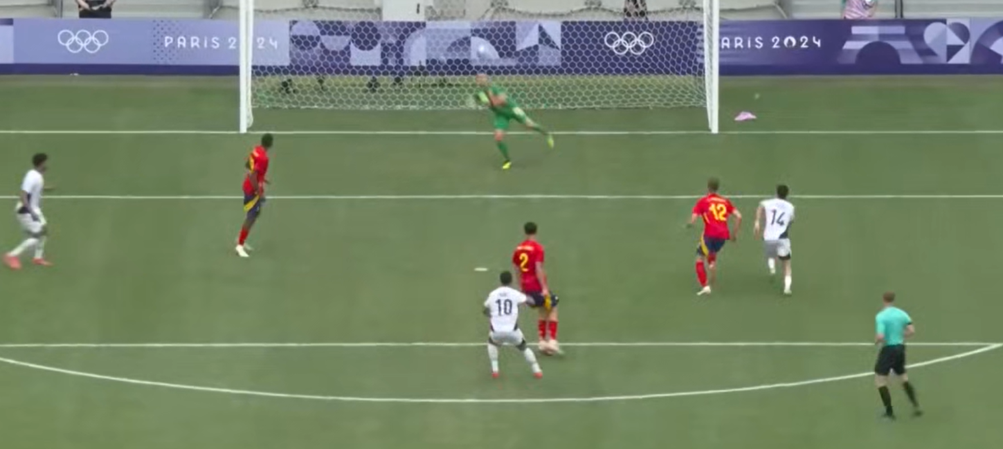 ⚽奥运男足战报：阿德尔梅开二度 奥莫罗迪翁破门难救主 埃及2-1西班牙以头名晋级